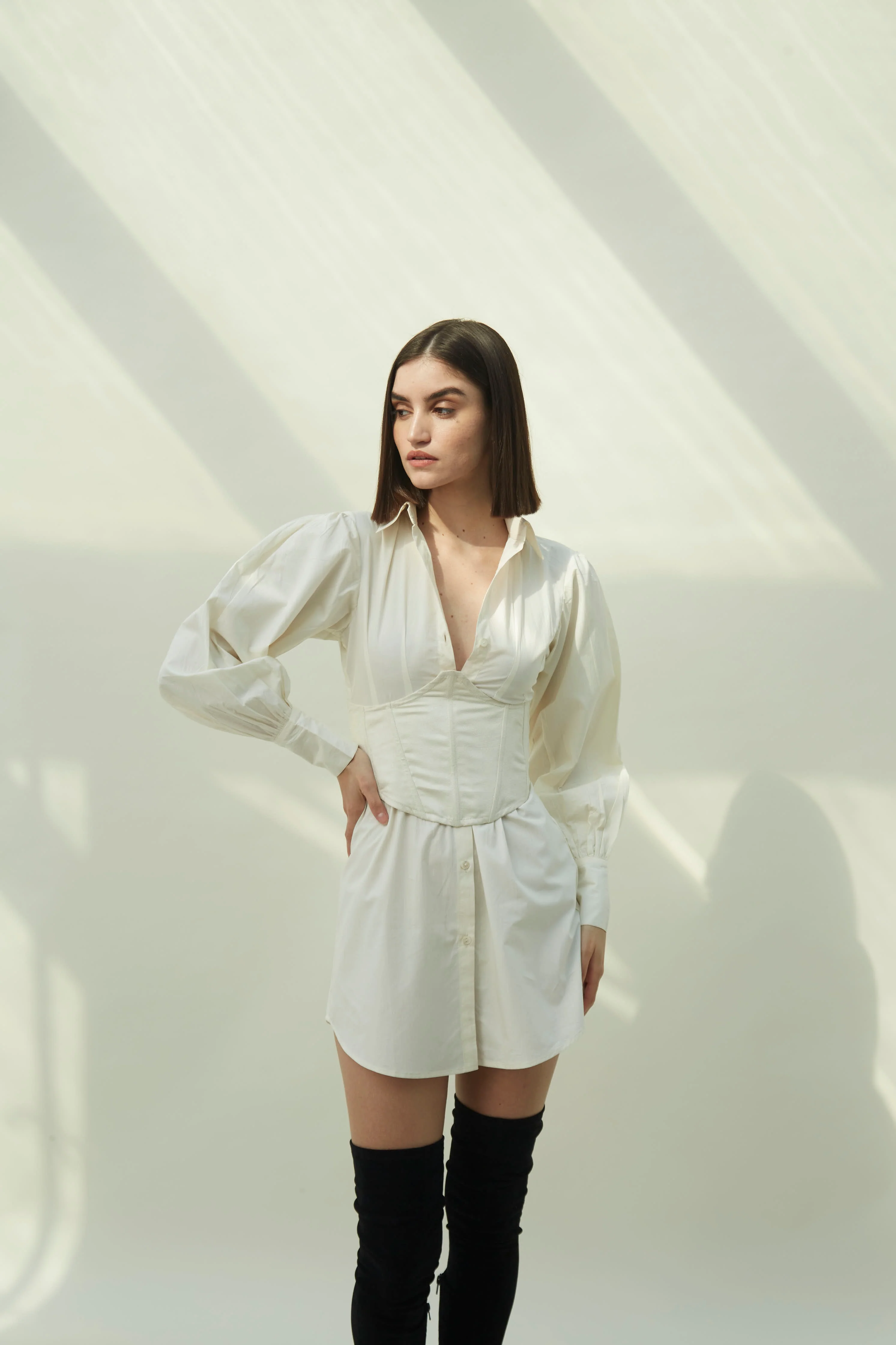 Bianca : Shirt Dress + Corset - Image 5